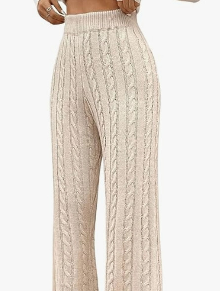 SHENHE Women's Cable Knit Sweater Pants High Waisted Casual Lounge Fall Cable Stacked Pants 

 #LTKGiftGuide #LTKSaleAlert #LTKStyleTip