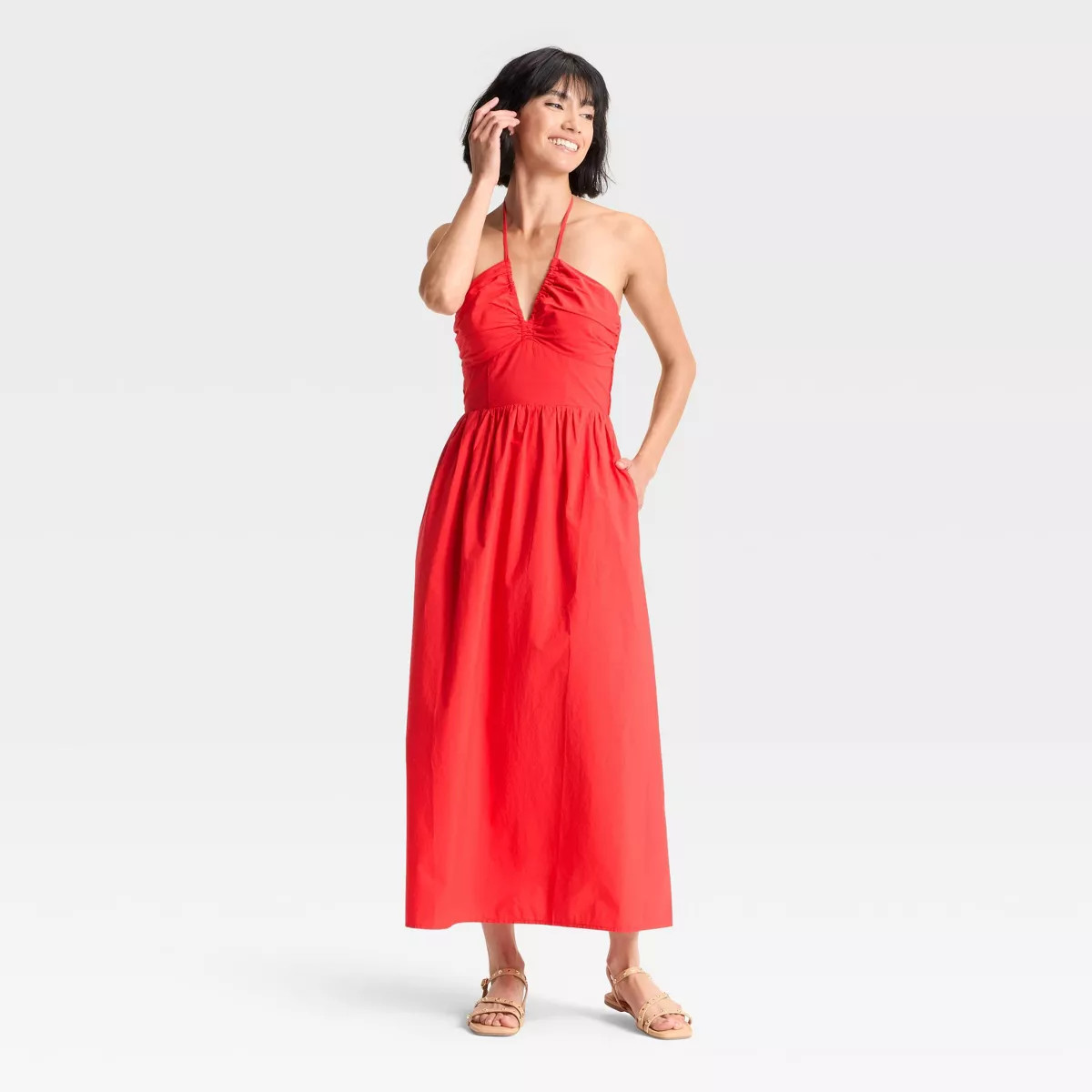 Women's Maxi Halter A-Line Dress - Universal Thread™ | Target