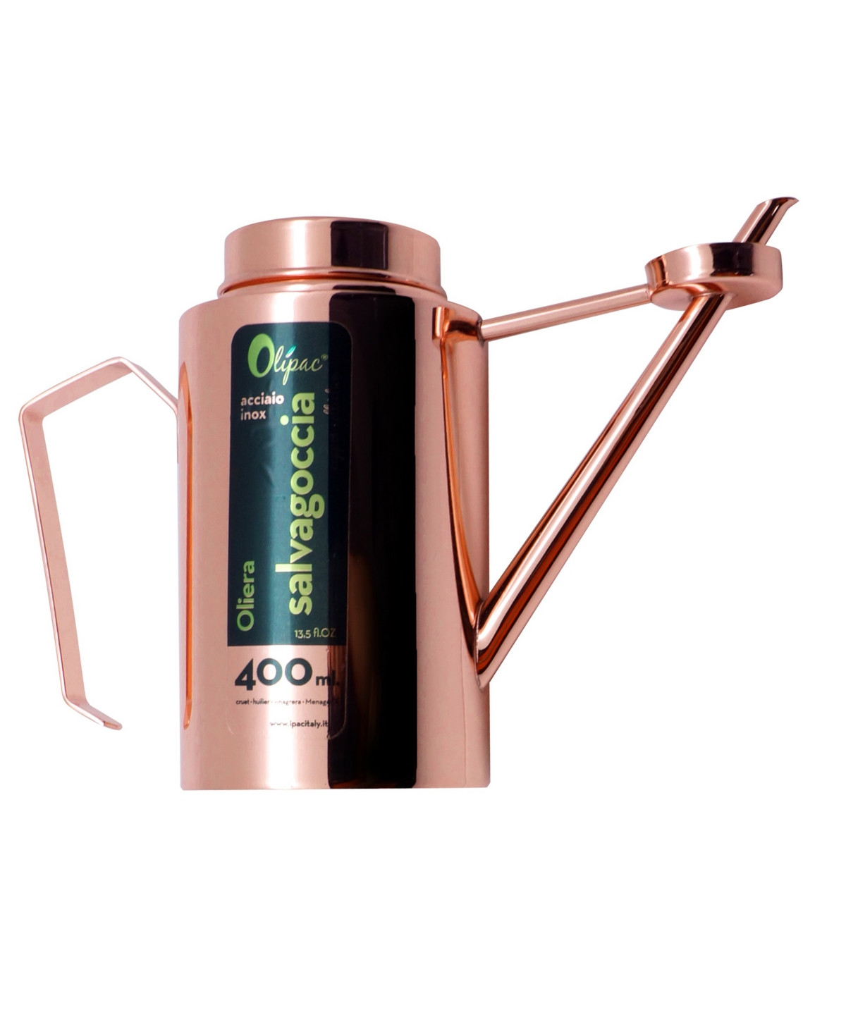 Olipac Stainless Steel 400 ml Olive Oil Cruet with Drop Catcher - Rust/ Copper | Macy's