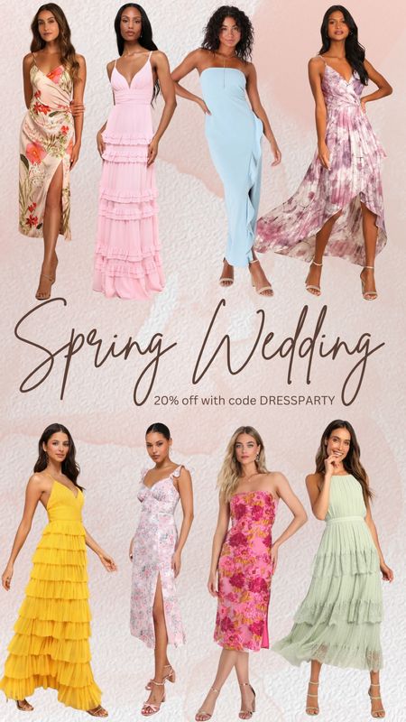 20% off dresses with code DRESSPARTY 

#spring #wedding #dress #weddingguest #floral 

#LTKSpringSale #LTKwedding #LTKstyletip