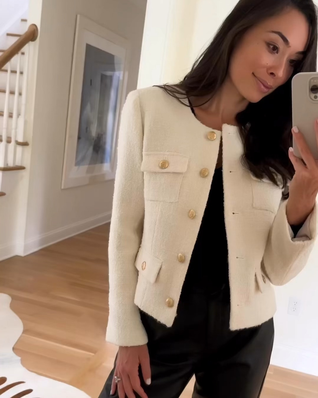 Kat Jamieson wears a @jcrew cream. Fall outfit, workwear, classic style. #injcrew #ad 

#LTKFallSale 

#LTKSeasonal #LTKVideo