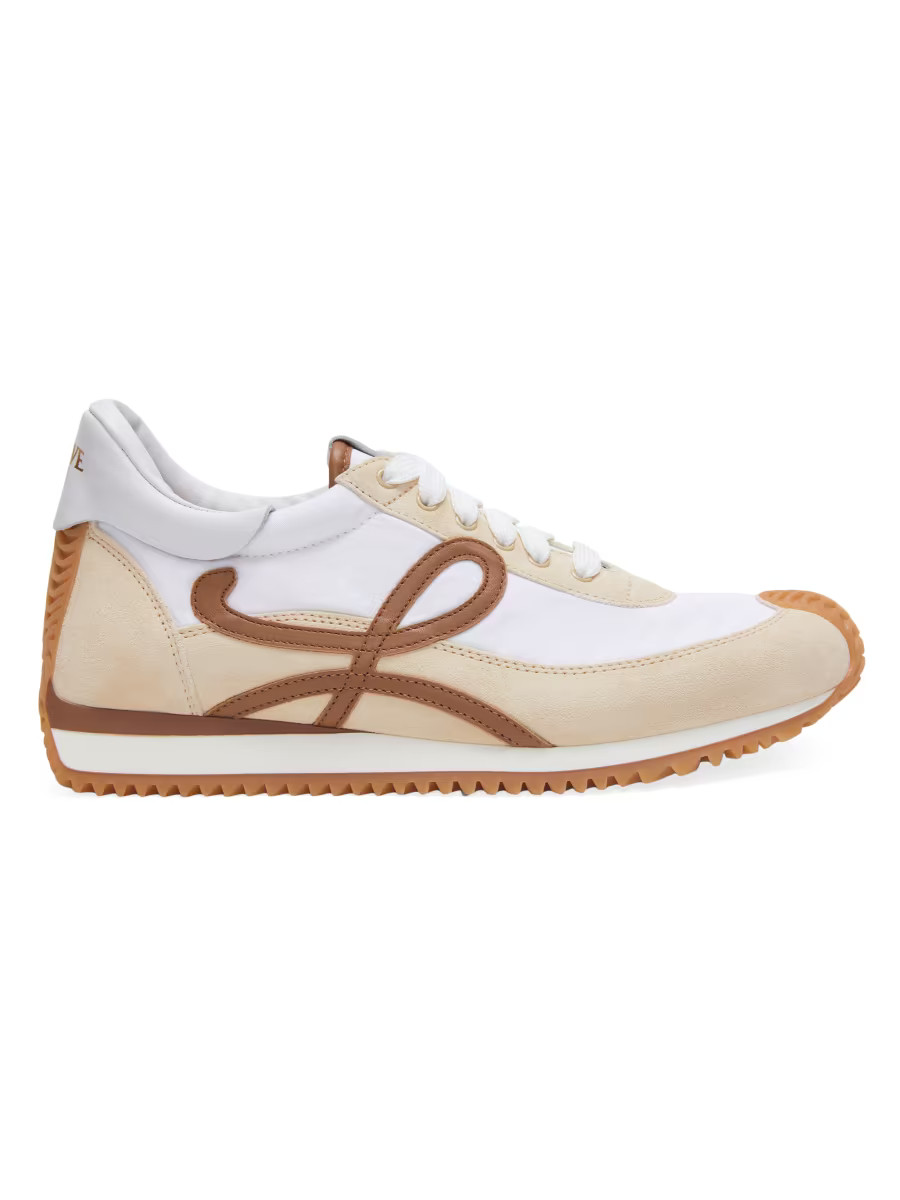 Shop LOEWE Flow Runner Leather Sneakers | Saks Fifth Avenue | Saks Fifth Avenue