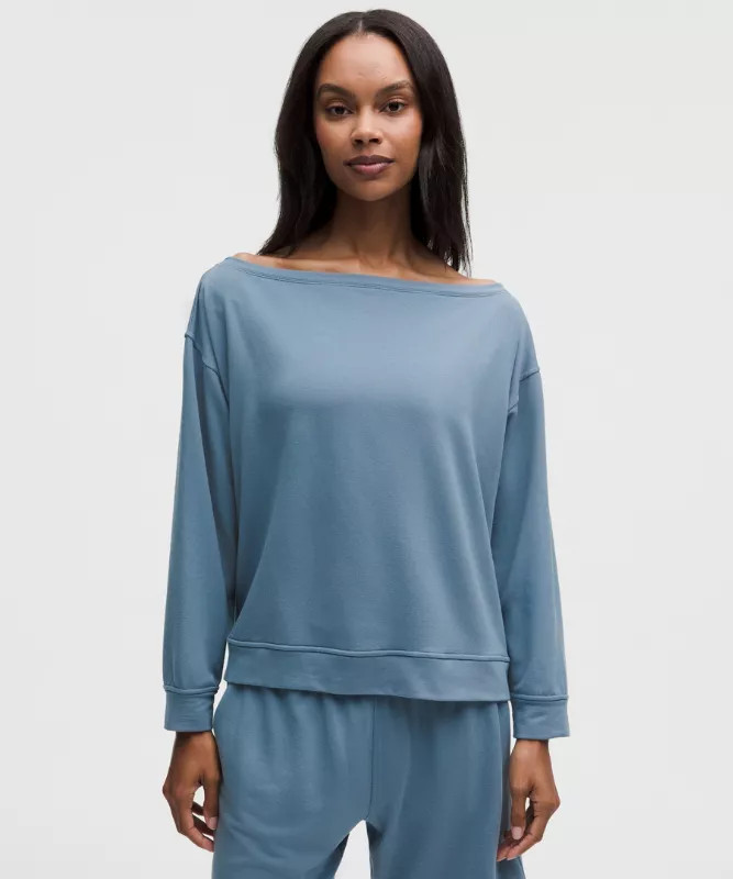 BeCalm Oversized Boatneck Long-Sleeve Shirt | lululemon (AU)