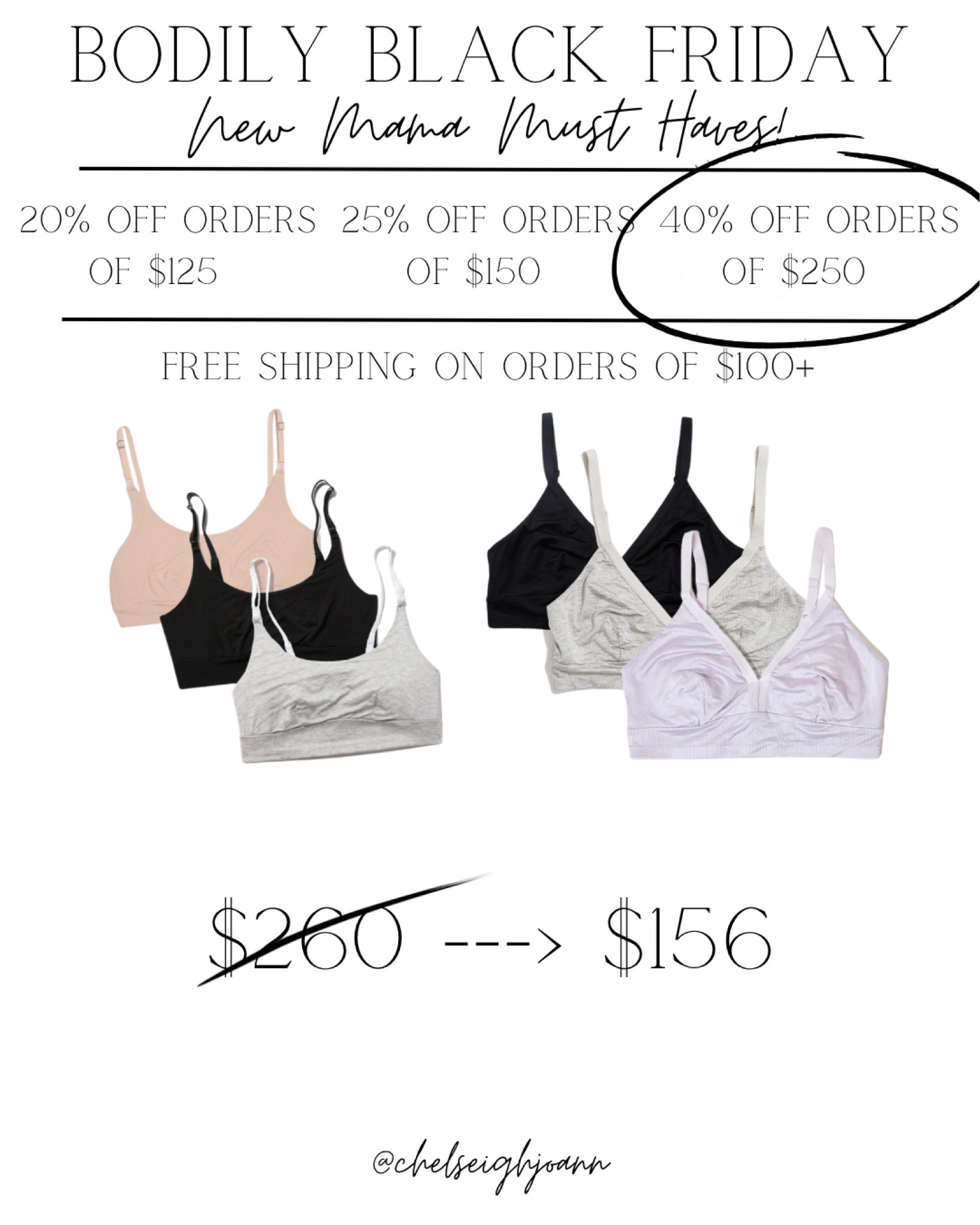 #ad The best breastfeeding bras are on sale! Get both packs of 3 & get 40% off! 🎉 I sleep in the effortless bra & love wearing the everything bra when I’m going out or will be feeding in public. The clasp makes it super easy to feed. 

#LTKCyberWeek #LTKSaleAlert #LTKBaby