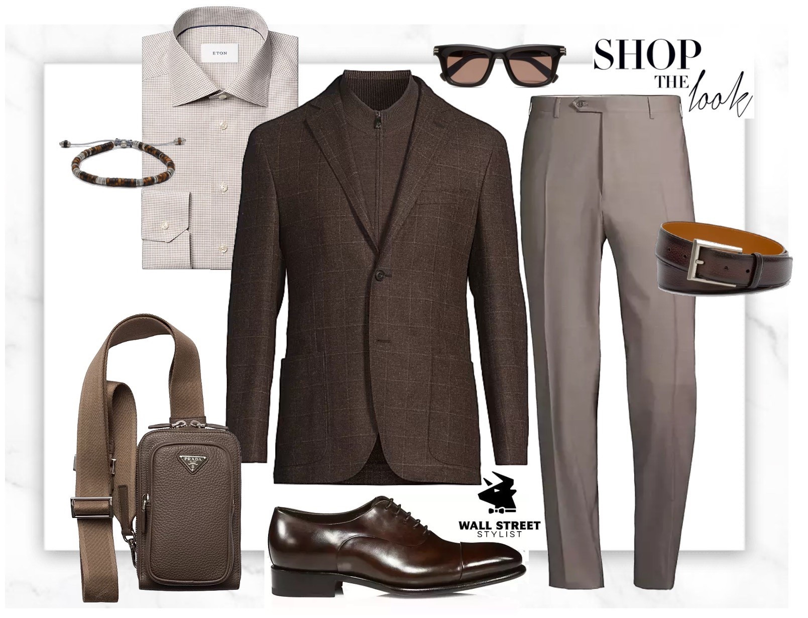 The color of the season for menswear is brown, particularly rich chocolate tones, which serve as a versatile foundation for modern wardrobes. This season's brown is appearing in everything from full suits and outerwear to knitwear and accessories, offering a sense of warmth and refined elegance. Brown is very versatile, but for an extra refined look we decided to keep this office ensemble monochromatic.

#LTKStyleTip #LTKMens #LTKWorkwear