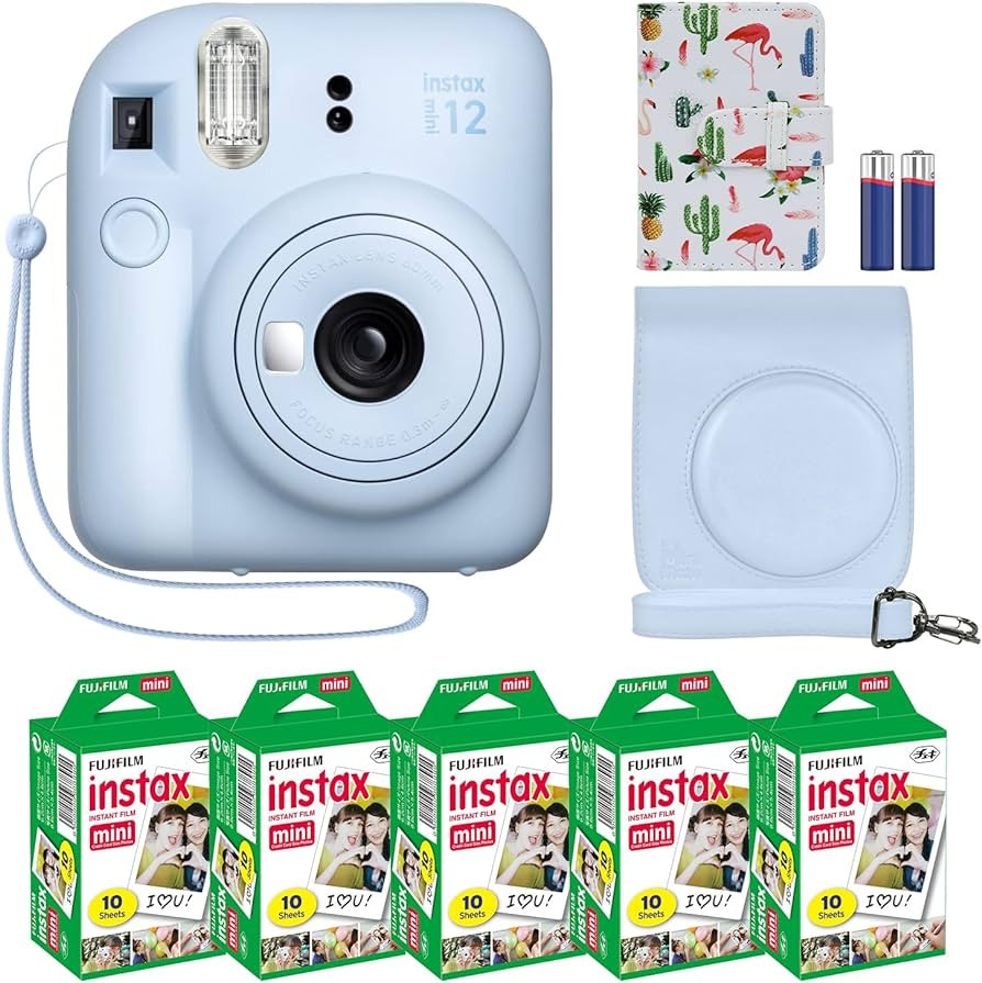 Fujifilm Instax Mini 12 Instant Camera + MiniMate Accessory Bundle & Compatible Custom Case + Fuj... | Amazon (US)