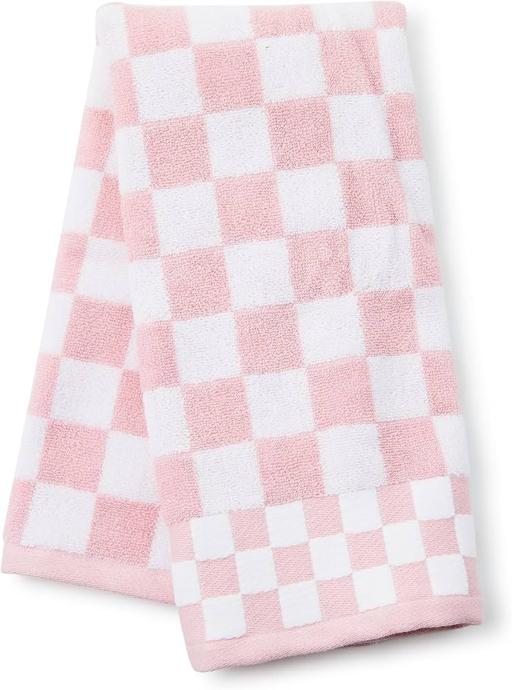 MACKENZIE-CHILDS Hand Towel, Cute Decorative Hand Towel for Bathroom and Kitchen, Pink-and-White ... | Amazon (US)