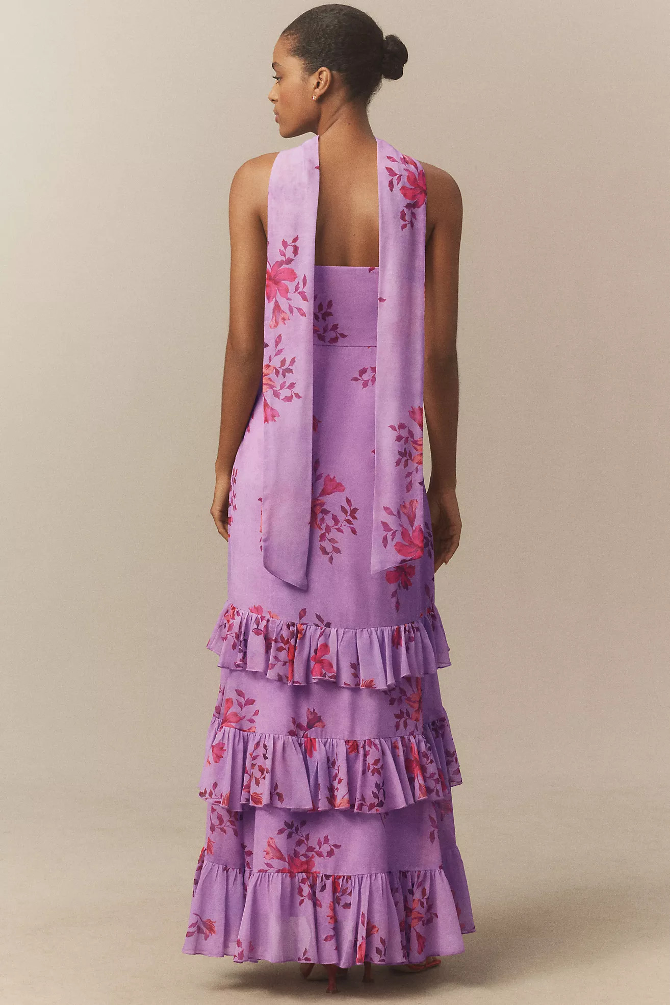 BHLDN Molly Strapless Chiffon Scarf Maxi Dress | Anthropologie (US)