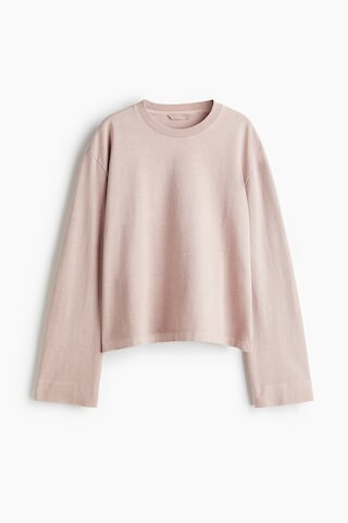 H & M - Baumwollshirt im Washed-Look - Rosa - Damen | H&M (DE, AT, CH, NL, FI)