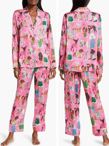 Christmas pajamas by Karen Mabon
Silk Christmas pajamas 
Holiday pajamas 
Women’s Christmas pjs 

#LTKSeasonal #LTKHoliday #LTKGiftGuide
