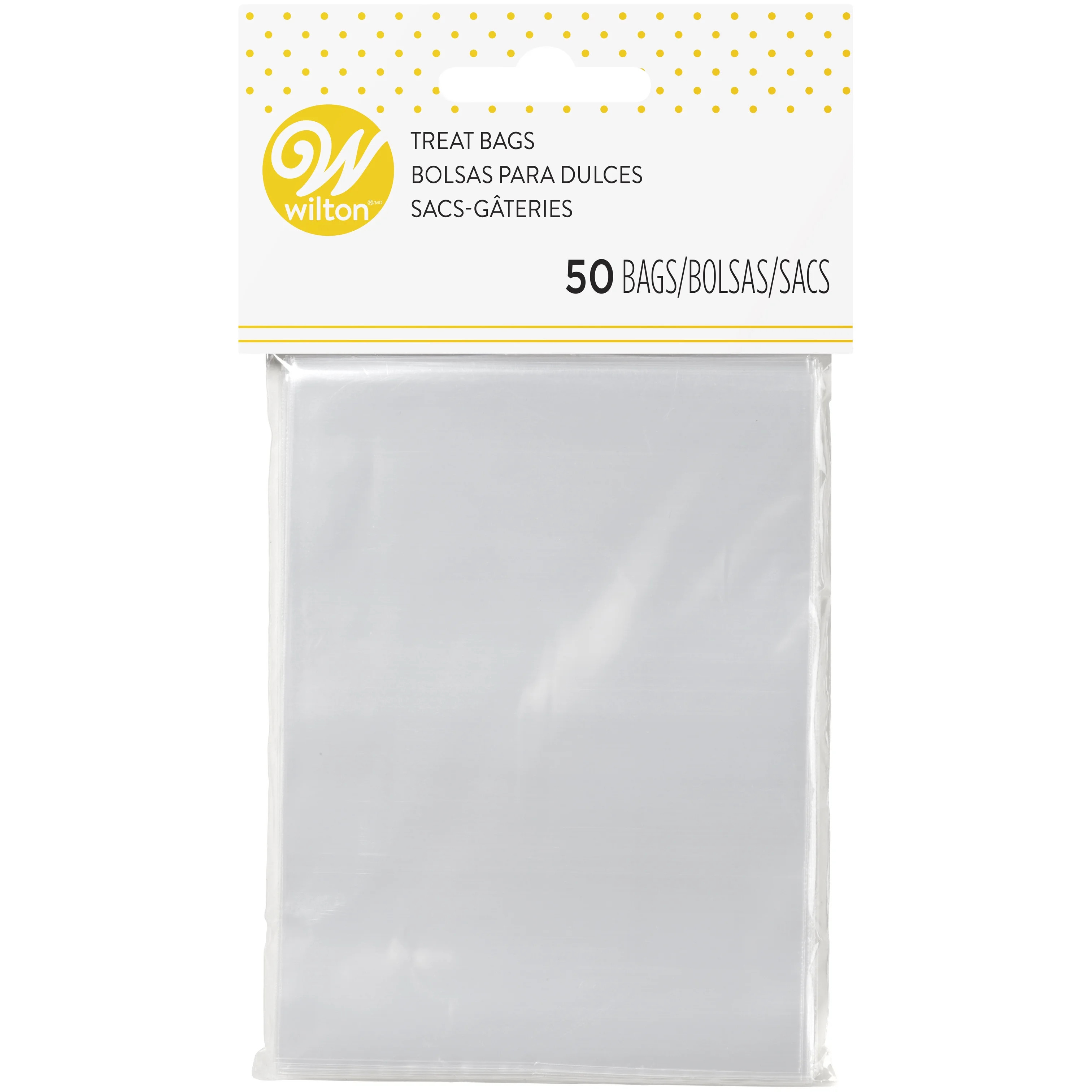 Wilton Clear Small Cellophane Treat Bags, 3 x 4-Inch (50-Count) | Walmart (US)