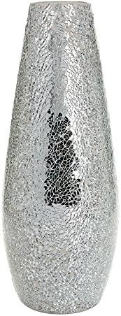 London Boutique Large Tall Vase Vases for Flowers Handmade Decorative Mosaic Glitter Vase Sparkle... | Amazon (US)