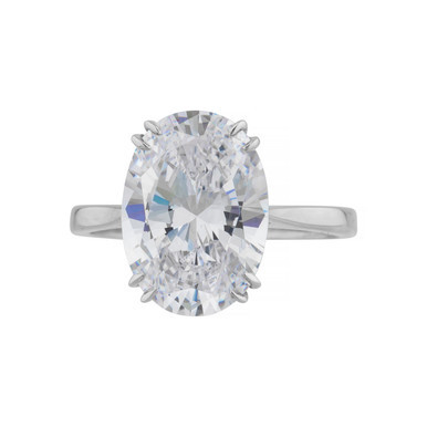 7CT(14X10) OVAL SOLITAIRE F1427-CZ-14K | Fantasia by DeSerio