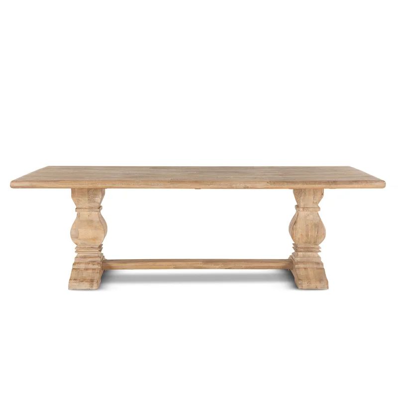 Petrey Mango Solid Wood Trestle Dining Table | Wayfair North America