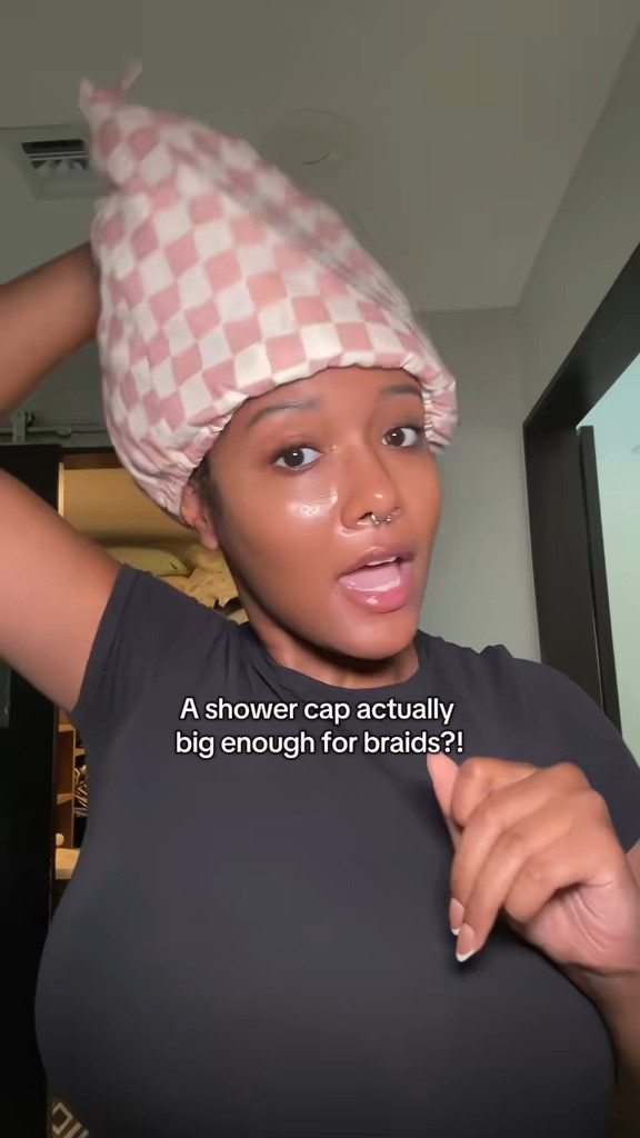 A shower cap that actually covers all your braids, even if they’re down your back! 

#LTKmorningroutine #LTKgrwm #LTKBeauty