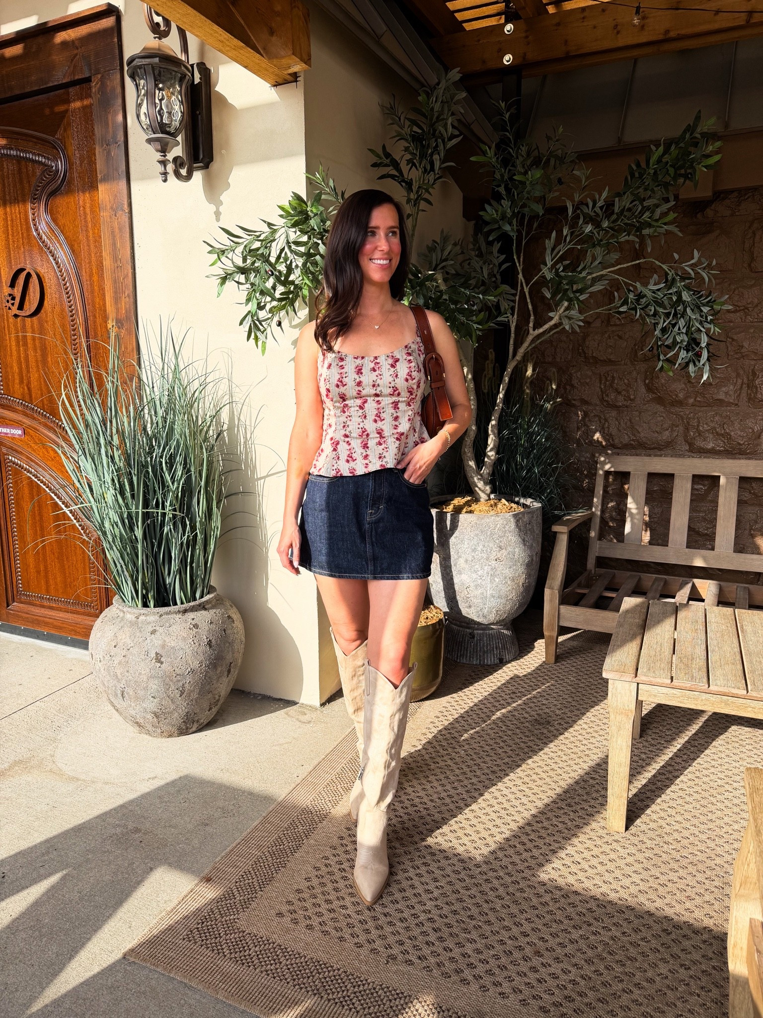 If you’re looking for a sign to buy the denim mini...here you go 😏 It’s easily one of my favorite summer staples!  🤠🌵

#LTKootd #LTKSaleAlert #LTKTravel