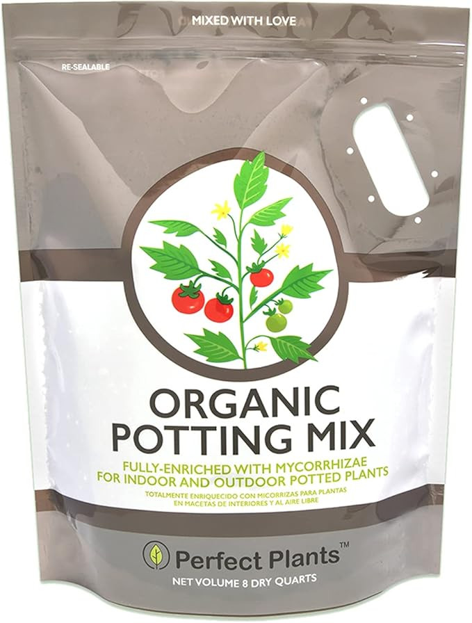 Organic Potting Mix by Perfect Plants for All Plant Types - 8qts for Indoor and Outdoor Use, Grea... | Amazon (US)