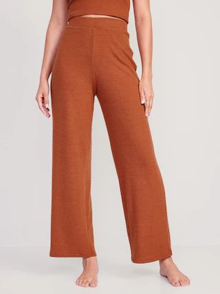 Sweater-Knit Wide-Leg Lounge Pants for Women | Old Navy (US)