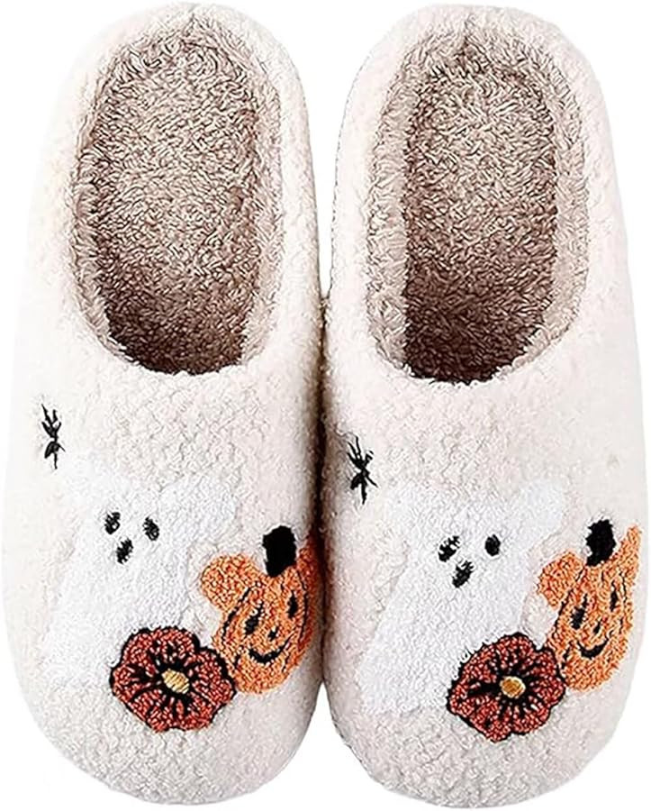 Men Women Indoor Anti-slip Warm Slippers Plush Cozy Home Shoes | Amazon (US)
