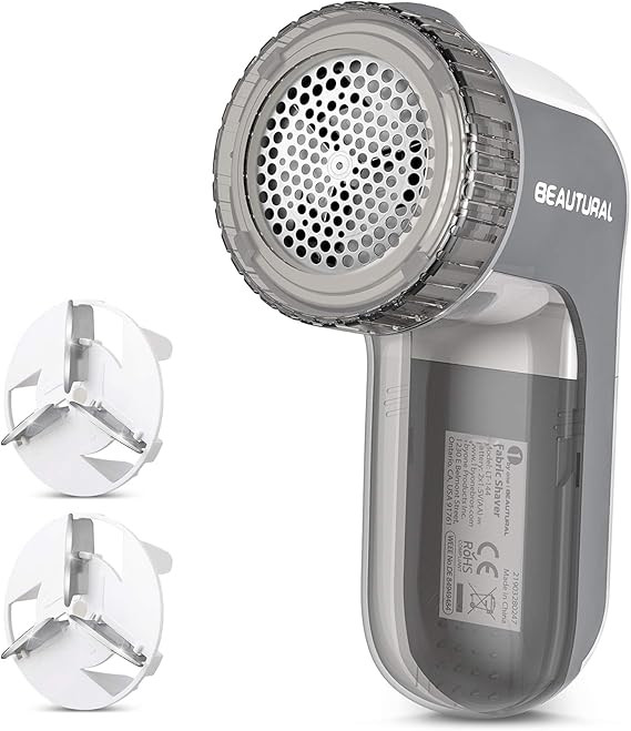 BEAUTURAL Fabric Shaver and Lint Remover, Sweater Defuzzer with 2-Speeds, 2 Replaceable Stainless... | Amazon (US)