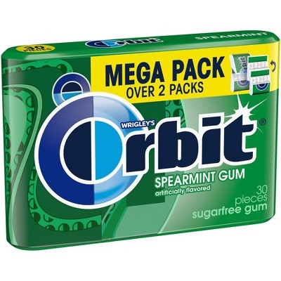 Orbit Gum Spearmint Sugar Free Chewing Gum - 30ct | Target