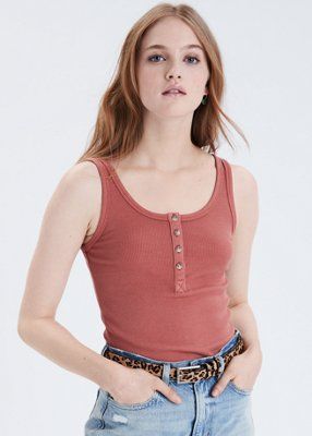 AE Henley Tank Top | American Eagle Outfitters (US & CA)