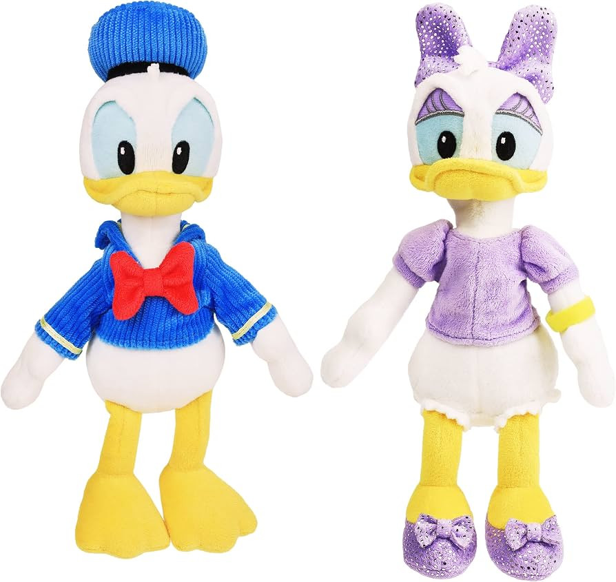 Disney Junior Donald and Daisy Duck Beanbag Plushie 2-Pack, Stuffed Animals, Kids Toys for Ages 2... | Amazon (US)