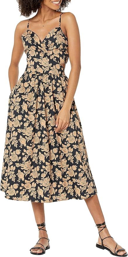 The Drop Women's Makenna Strappy Cross Front Smocked Back Midi Dress | Amazon (US)