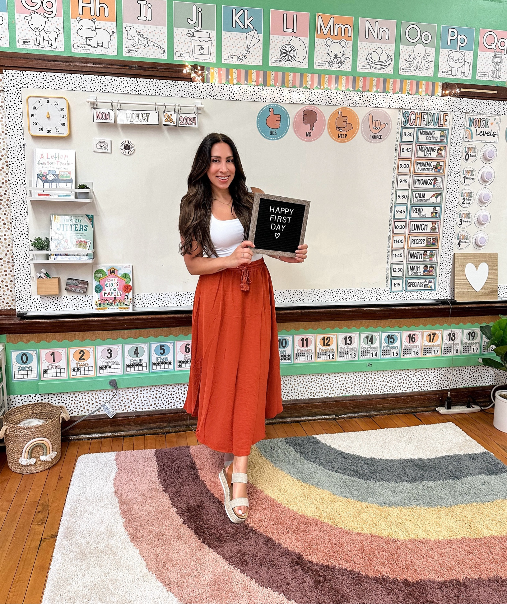 Top and Skirt: small (true size). Sandals: sized up 

#LTKStyleTip #LTKItBag #LTKWorkwear