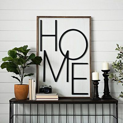 Popped Letter Home Plaque : Wood | Kirkland's Home