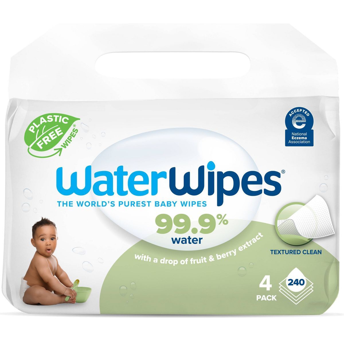 WaterWipes Plastic-Free Textured Unscented 99.9% Water Based Baby Wipes  - (Select Count) | Target