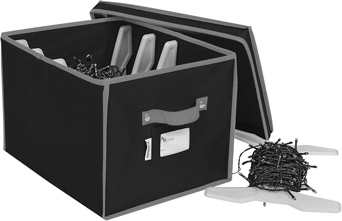 Primode Christmas Light Box Organizer | Holiday Light Storage Box with Lid Constructed Of Durable... | Amazon (US)