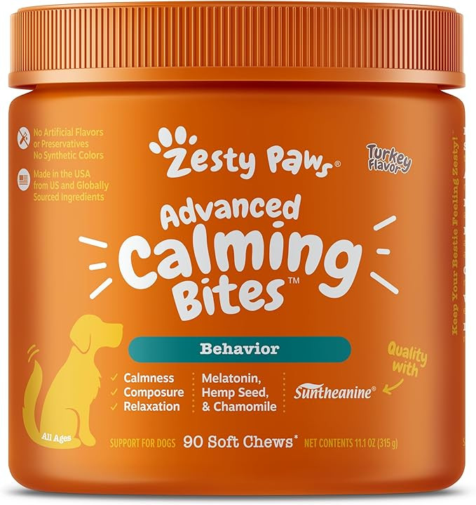 Zesty Paws Calming Chews for Dogs with Melatonin - Composure & Relaxation for Everyday Stress & S... | Amazon (US)