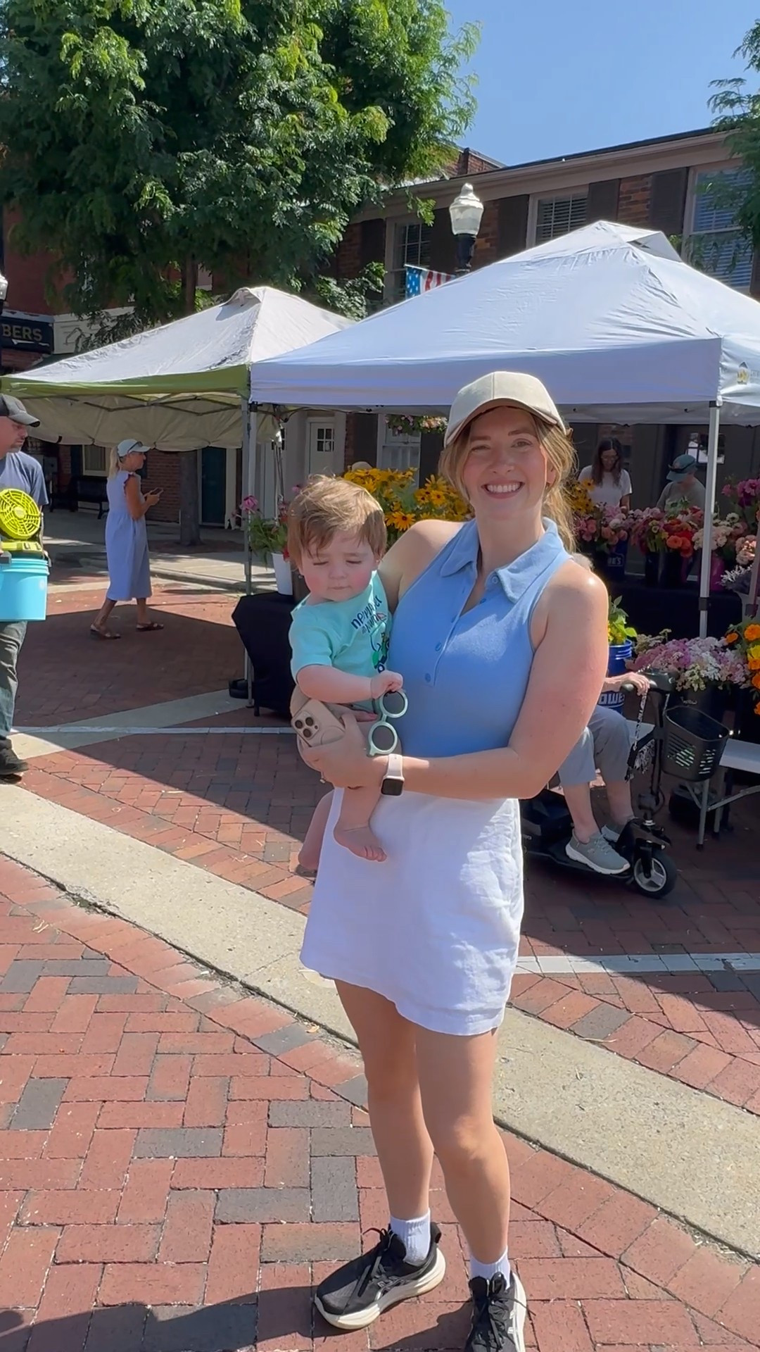Summer mom outfit on repeat 

Linked the exact hat and linen skort and some similar pieces 😊

#momoutfit #summeroutfit #abercrbombie #baseballhat 

#LTKFindsUnder50 #LTKActive #LTKFindsUnder100