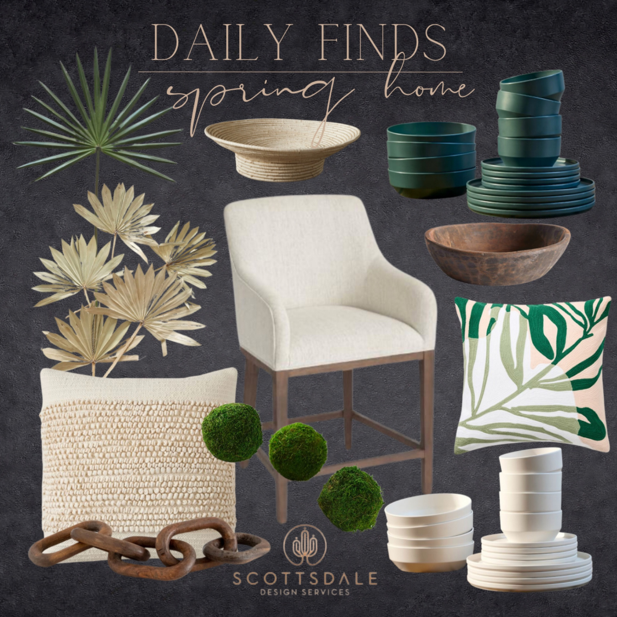 Fresh greens and warm woods! I love this combination especially with creamy neutrals in between!🤍🌿

Home decor, spring decor, counter stool, outdoor pillow, outdoor dishes, dried palm leaves, palm leaves, wooden bowl, moss balls, neutral pillow

#LTKsalealert #LTKunder50 #LTKhome