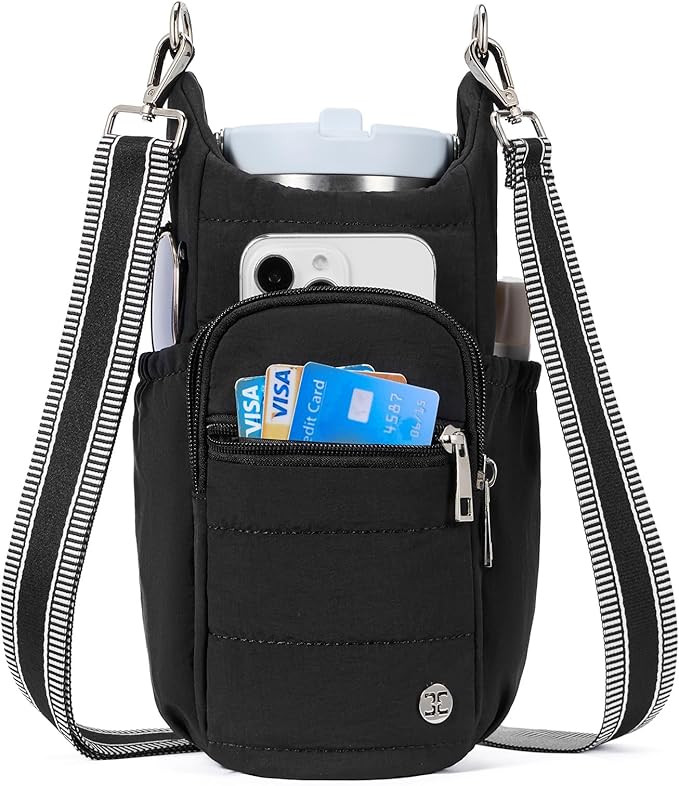 Telena Water Bottle Holder with Strap RFID Crossbody Bags for Women for Walking, Hiking, Cycling | Amazon (US)