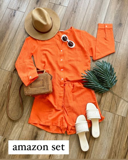 Amazon set. Amazon matching set. Amazon outfit. Amazon fashion. Swimsuit coverup. Vacation outfit. 

#LTKtravel #LTKsalealert #LTKSeasonal