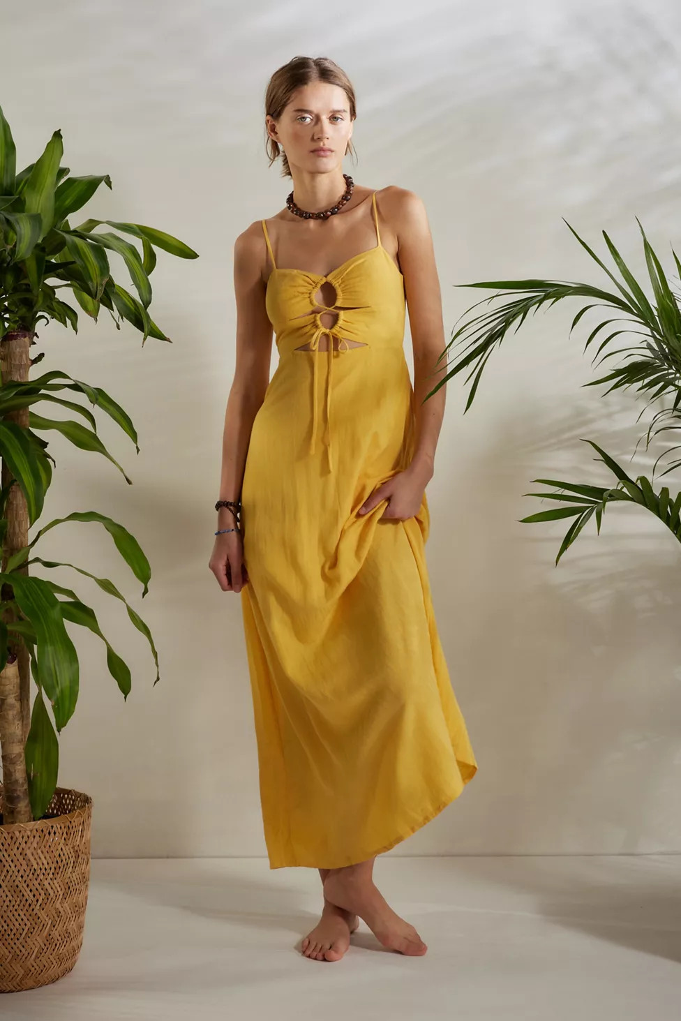 Billabong Lima Lace-Up Maxi Dress | Urban Outfitters (US and RoW)