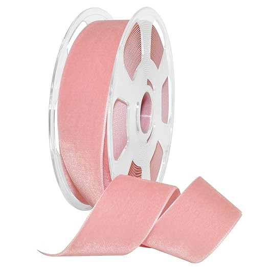 Morex Ribbon Ribbon, Nylon, 1 1/2 inches by 11 Yards, Dusty Rose, Item 01240/10-623 Nylvalour Vel... | Amazon (US)