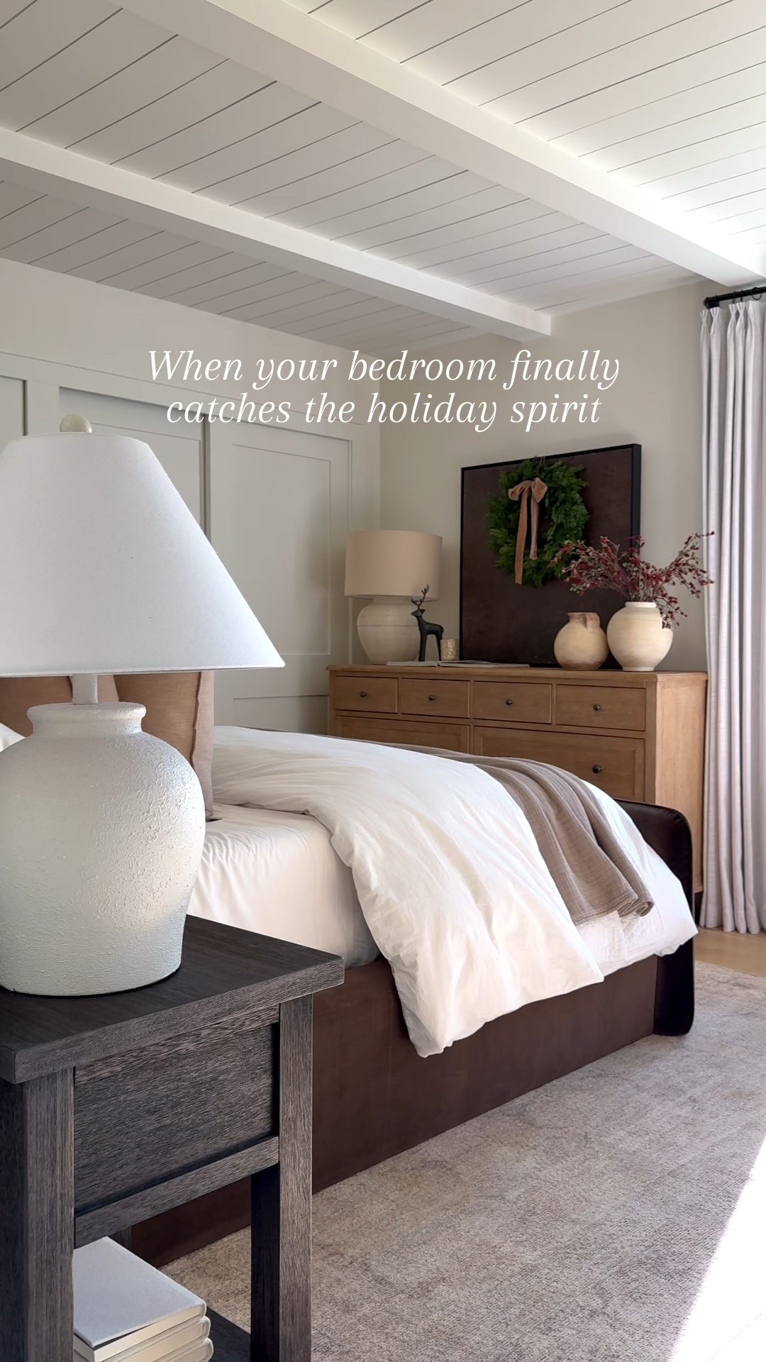 Our bedroom is officially Christmas-ready ✨ Cozy layers, warm textures, and those classic holiday touches — all from @jossandmain. Their pieces make it so easy to create a calm, festive space you actually want to unwind in! Shop my Joss & Main bedroom essentials and holiday favorites with the links below! #jossandmainpartner #jossandmainedit #myjossandmain 

#LTKSaleAlert #LTKHome #LTKHoliday