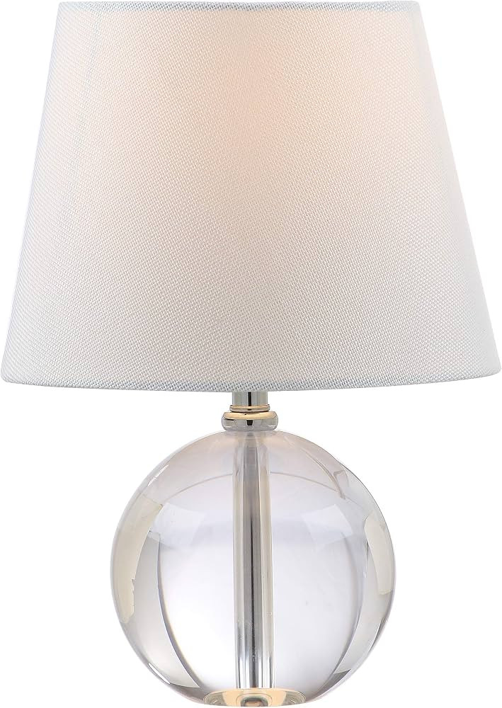 SAFAVIEH Lighting Mable Table Lamp, 14\u2033 Crystal Clear/Off White LIT4368A | Amazon (US)