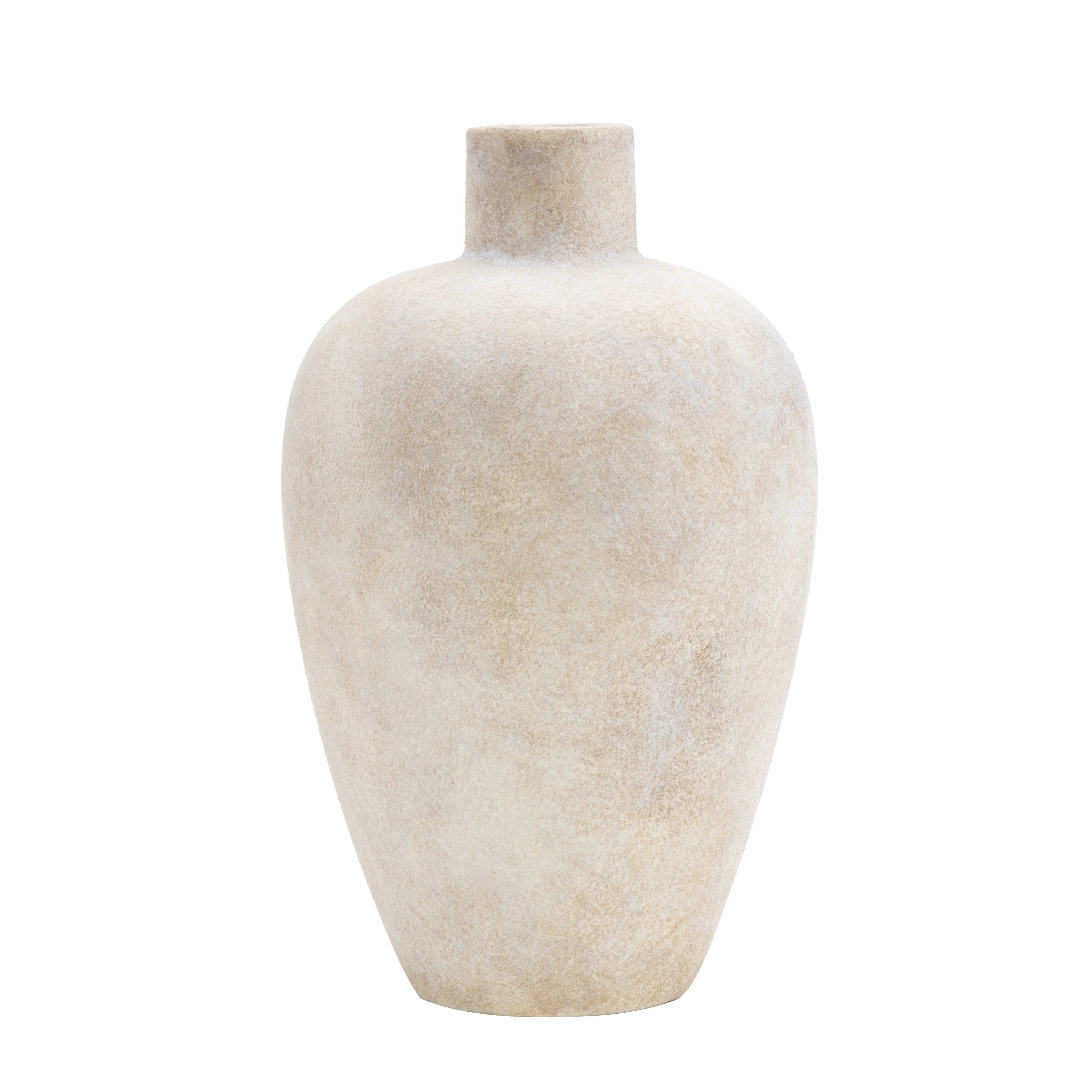 Cole and Ceramic Wide Textured Decorative Vase with Brown Accents | Wayfair North America