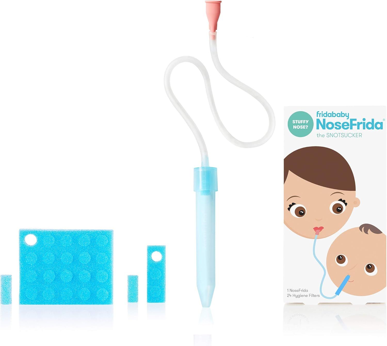 Baby Nasal Aspirator NoseFrida the Snotsucker with 24 Extra Hygiene Filters by Frida Baby | Amazon (US)