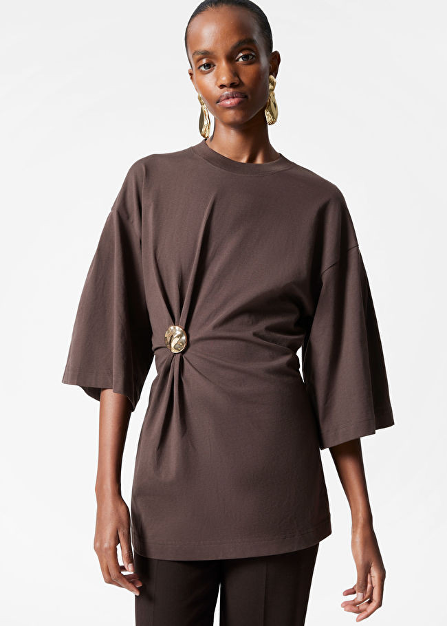 Draped Brooch T-shirt | & Other Stories - US