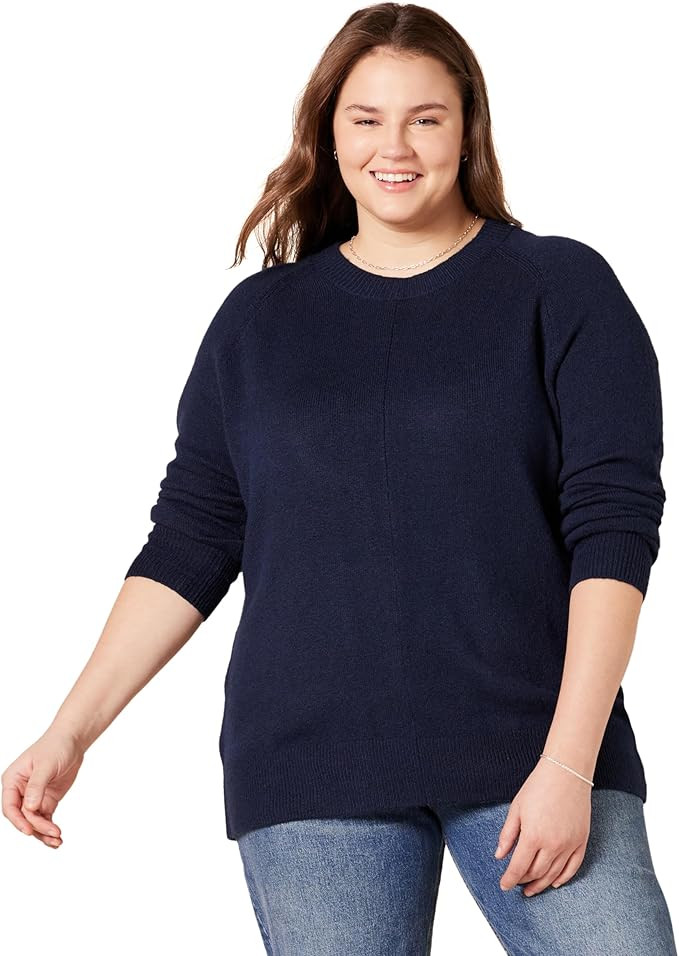 Amazon Essentials Womens Regular-Fit Soft Touch Long-Sleeve Crewneck Sweater | Amazon (US)