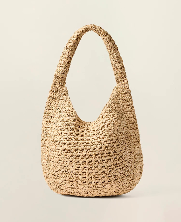 Oversized Raffia Tote | Ann Taylor