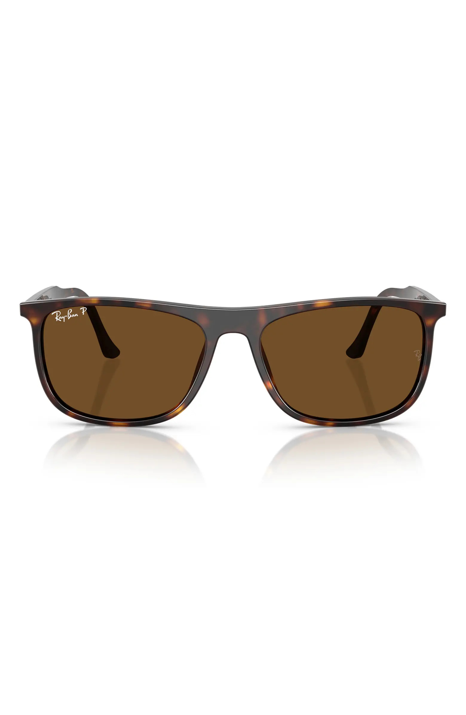 Ray-Ban 58mm Polarized Rectangular Sunglasses | Nordstromrack | Nordstrom Rack