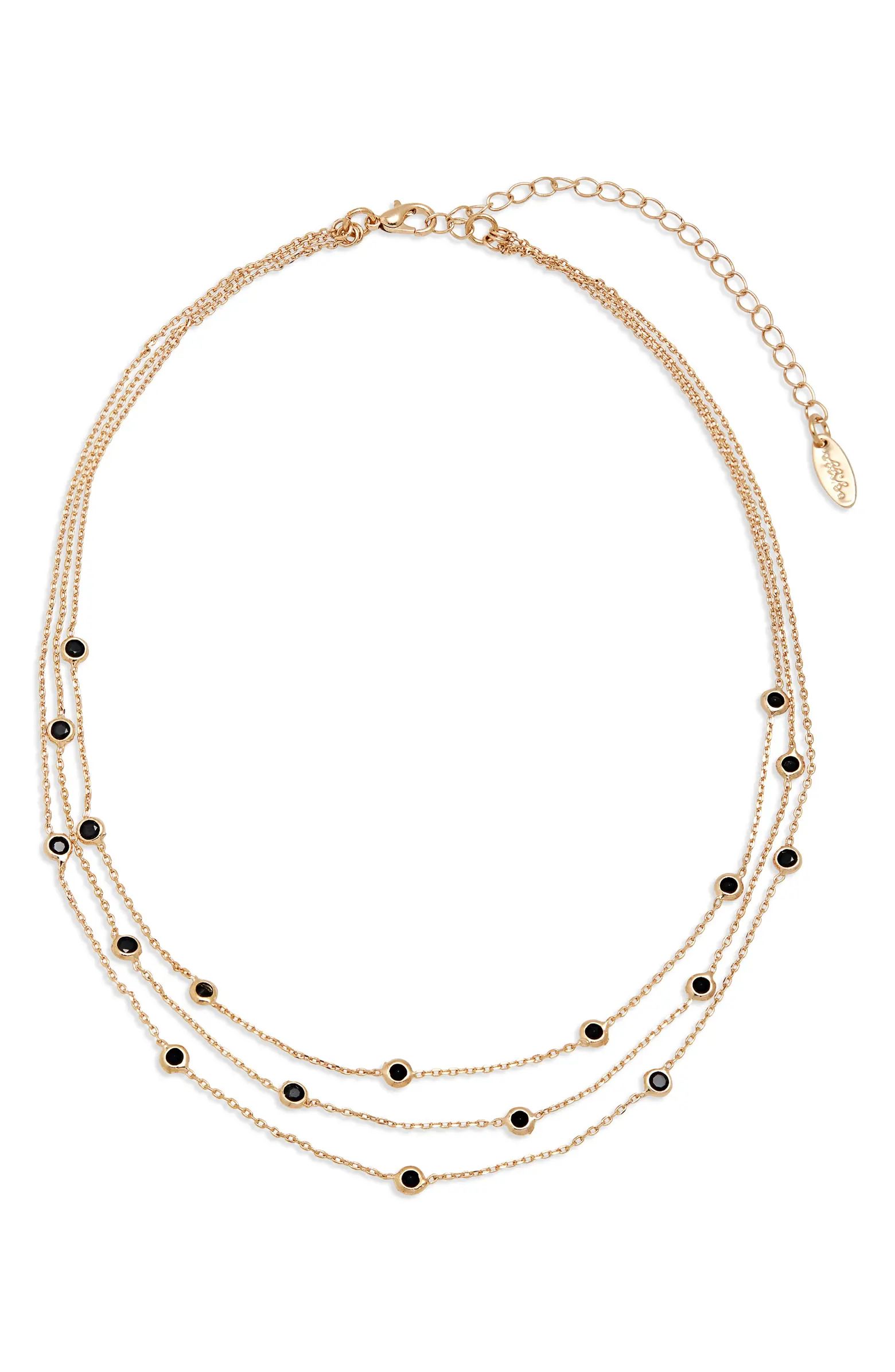 Crystal Station Layered Necklace | Nordstrom