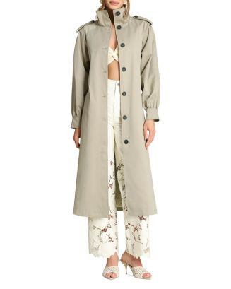 Funnel Neck Maxi Trench Jacket | Bloomingdale's (AU)