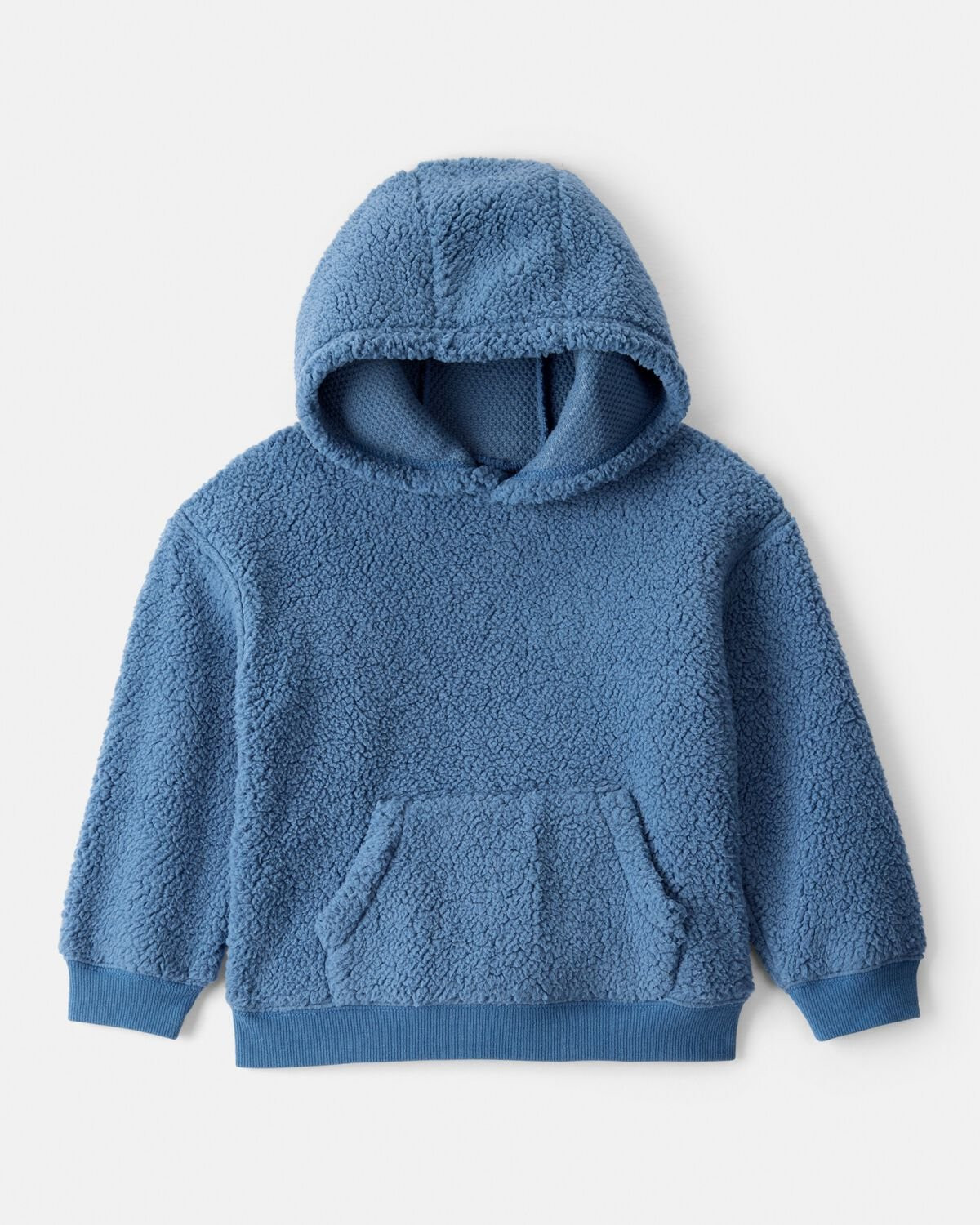 Toddler Boy Sherpa Long-Sleeve Hoodie - Blue | Carter's Inc